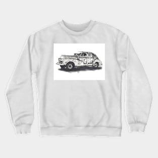 old classic rusty car Crewneck Sweatshirt